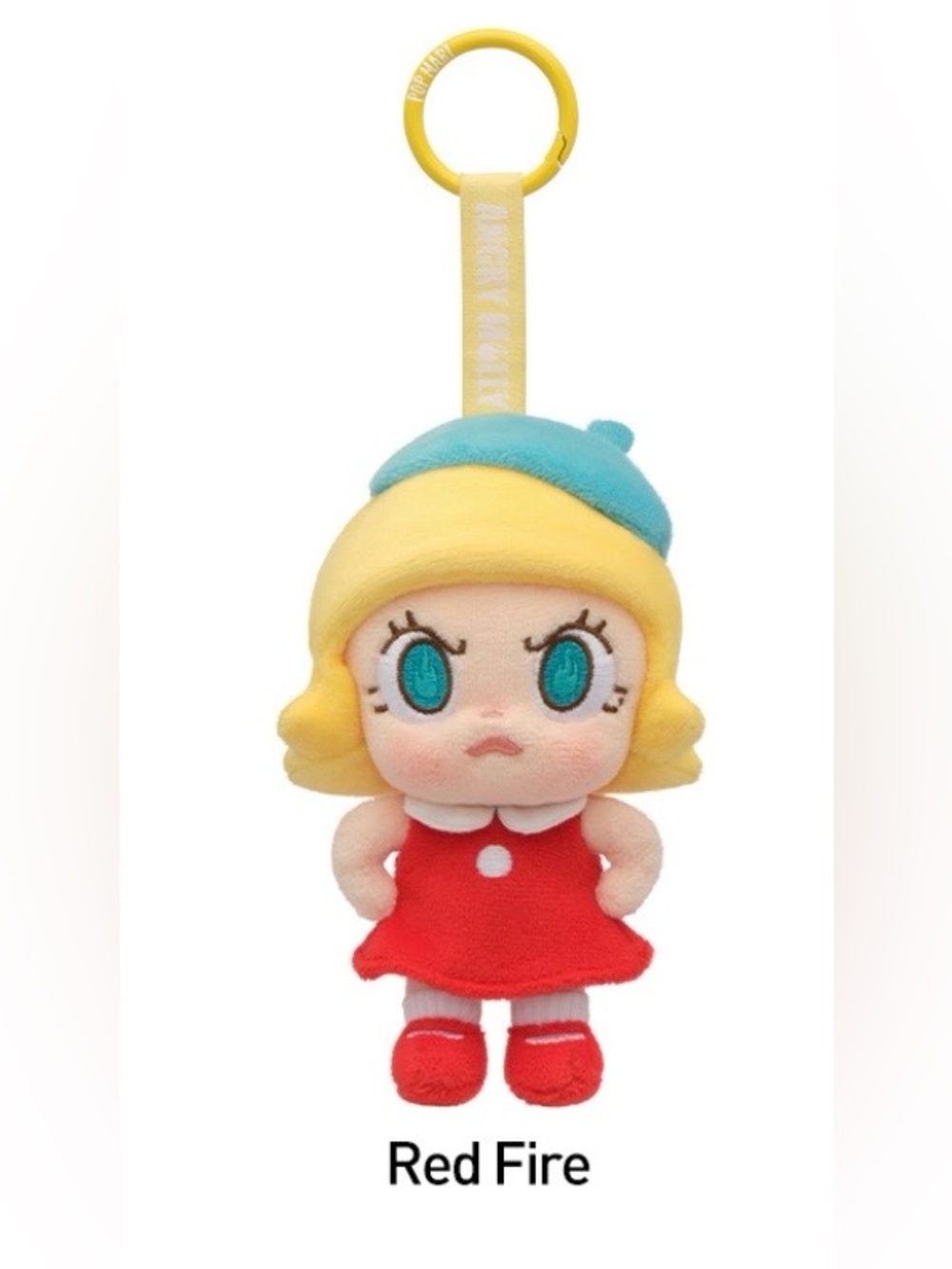 Angry Molly Plush Pendant - Red Fire